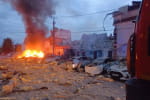 Київщина під обстрілом: унаслідок ударів ворога загорілися будинки та авто, є постраждалі (оновлено)