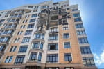 Під час атаки на Київ пошкоджений будинок із квартирами Зеленського та Міндіча