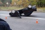 У Києві білка спричинила ДТП – перекинулась автівка