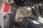 На Львівщині пасажирський автобус, що прямував до Польщі, врізався у вантажівку