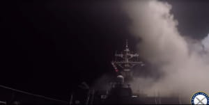 Ракетний обстріл ВМС США військової бази в Сирії