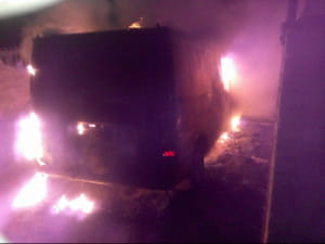 На Донеччині невідомі спалили авто місцевого активіста