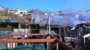 В Одесі на причалі спалахнула масштабна пожежа