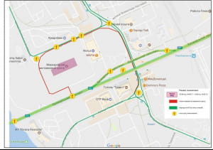 Схеми перекриття міста до Євробачення