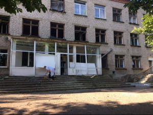 Наслідки обстрілу Красногорівки