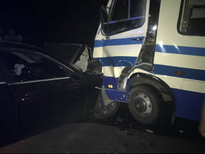 На Одещині п’яний водій BMW влетів в рейсовий мікроавтобус 