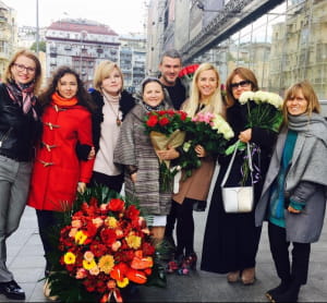 Ніна Матвієнко на Алеї зірок