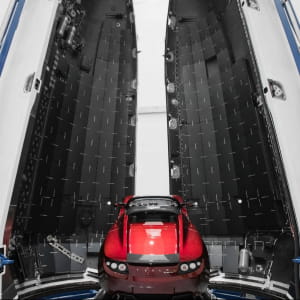 Tesla Roadster в Falcon Heavy