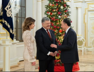 Порошенки у Маріїнському палаці