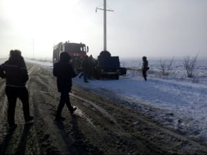 Неподалік Бердянська автобус зіткнувся з "Нивою"