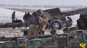 Навчання артилеристів на Приазов'ї