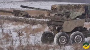 Навчання артилеристів на Приазов'ї