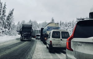Дороги засніжені у горах, Закарпаття