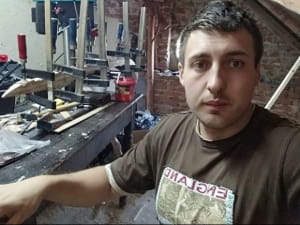 Андрій Мандзій і сани