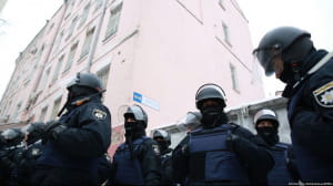 Сутички під будівлею Солом'янського райсуду Києва