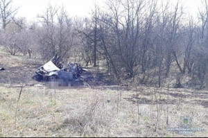 Підірвалось авто з цивільними