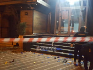 З гранатомета обстріляли будівлю "Київміськбуду"