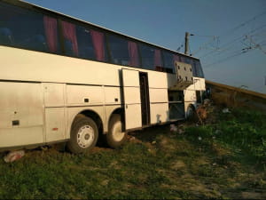 ДТП, автобус з українцями