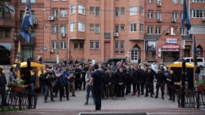 Акція "Нацкорпусу" під "Інтером"