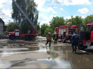 Пожежа на Борщагівці