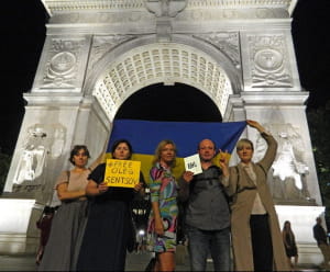 #SaveOlegSentsov, Нью-Йорк, США