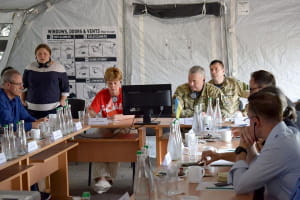 Марі-Клод Бібо на Донеччині