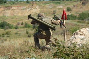 Навчання вогнеметників в ООС