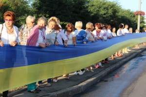 У Києві розгорнули найдовший прапор України