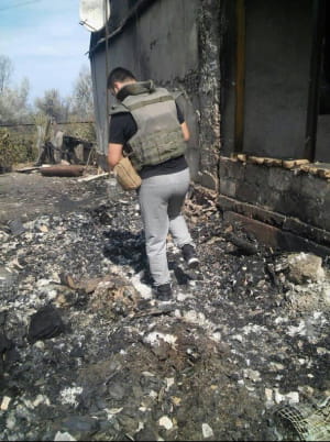 Пожежа у Болотенному, Луганщина