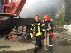 Пожежа на картонному комбінаті Житомира