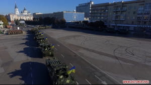 Житомир, марш військової техніки