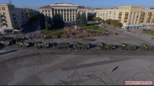 Житомир, марш військової техніки