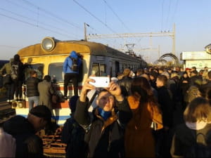 Транспортний колапс на Троєщині