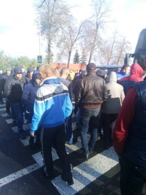 Перекриття траси на Львівщині