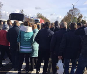 Перекриття траси на Львівщині
