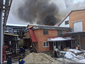 Пожежа на маслозаводі, Вінниччина