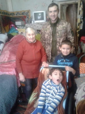 Бійці в ООС у гостях в Олексія з Рубіжного