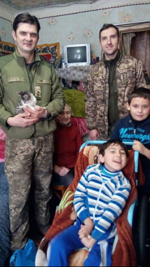 Бійці в ООС у гостях в Олексія з Рубіжного