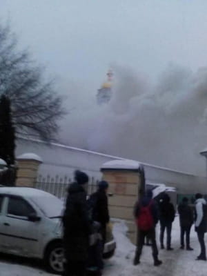 Пожежа в Києво-Печерській Лаврі