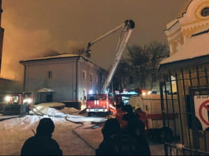 Пожежа в Києво-Печерській Лаврі
