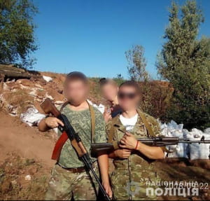 Бойовика затримали на "Мар'їнці"