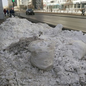 у Красноярську, готуючись до приїзду Путіна, "відбілили" сніг