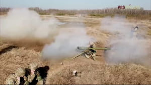 Військові навчання курсантів-піхотинцев