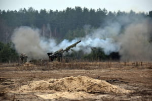 Бойові навчання артилеристів ЗСУ