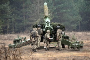 Бойові навчання артилеристів ЗСУ