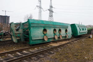 Авария грузового поезда, Киев