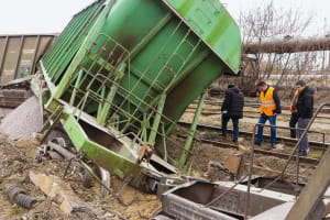 Авария грузового поезда, Киев