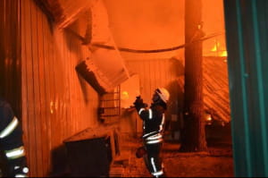 Пожежа на складах під Києвом