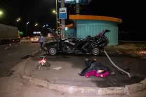 ДТП на Північному мосту, Київ