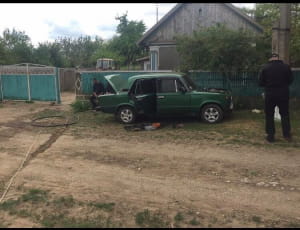 Згоріле авто в Одеській області